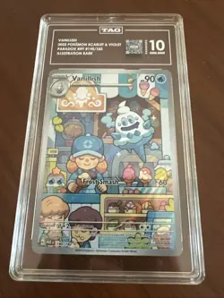Vanillish Pokemon TCG Paradox Rift Illustration 190/182 TAG 10 - Image 1