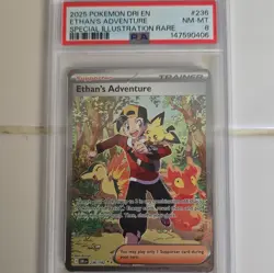 Pokemon Ethan's Adventure Destined Rivals 236/182 PSA 8 Special Illustration Ra… - Image 1
