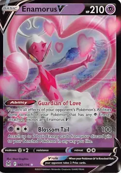 Enamorus V 82/196 - Pokemon TCG Lost Origin Set - Ultra Rare Full Art Holo - Image 1