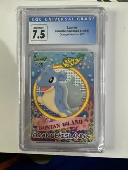 CGC 7.5 Lapras Bontan Island 05 Pokemon Orange Islands Sealdass 1999 Japanese - Image 1