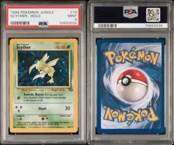 1999 POKEMON JUNGLE #10 SCYTHER-HOLO PSA 9 - Image 1