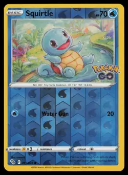 Squirtle 015/078 Common Pokemon GO Pokemon Reverse Holo Near Mint - Image 1