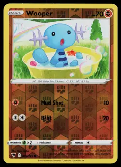 WOOPER 083/185 COMMON VIVID VOLTAGE POKEMON REVERSE HOLO NM - Image 1