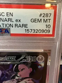 Pokemon Marnie's Grimmsnarl ex 287/217 Me: Ascended Heroes SIR Holo ENG PSA 10 - Image 3