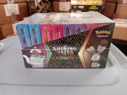 Pokemon Shining Fates Mad Party Pin Collection Sealed 8 Count Box - Image 2