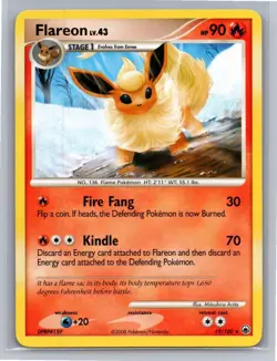 Flareon 19/100 Rare Majestic Dawn Pokemon Lightly Played - Image 1