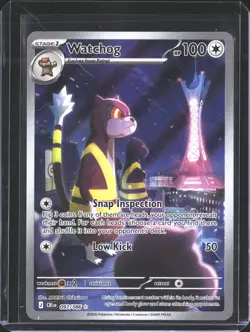 Watchog 097/086 Shiny Rare ME04: Chaos Rising Pokemon NM/M - Image 1