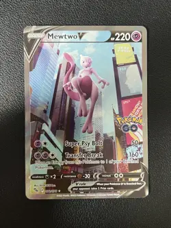 Pokemon TCG - Mewtwo V - 072/078 Pokemon Go Alternate Art - Image 1