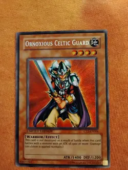 Yu-Gi-Oh! Obnoxious Celtic Guard CT1-EN006 Secret Rare Effect 1400/1200 - Image 1