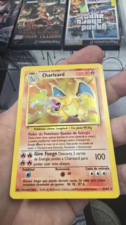 Pokemon 1999 SPANISH Base Set Charizard Holo 4/102 RARE - Image 2