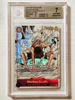 Monkey.D.Luffy EB02-061 Anime 25th Collection Secret Foil BGS 7 (only 7 in pop) - Image 1
