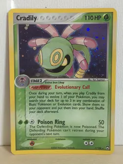Cradily 7/108 - Rare Holo - Ex Power Keepers 2007 Pokemon - Image 1