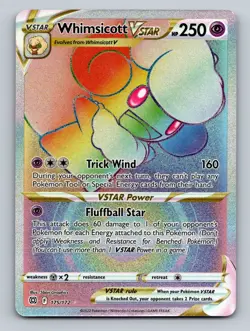 Pokemon TCG Whimsicott VSTAR (Secret) Holo Secret Rare SWSH09: Brilliant Stars 1 - Image 1