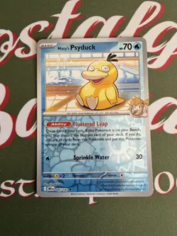 Pokemon TCG Misty's Psyduck 045/182 Destined Rivals Reverse Holo Mint Pack Fresh - Image 1