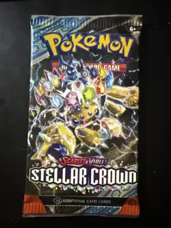 Pokemon TCG: Scarlet and Violet Stellar Crown x1 Booster Pack Sealed - Image 1