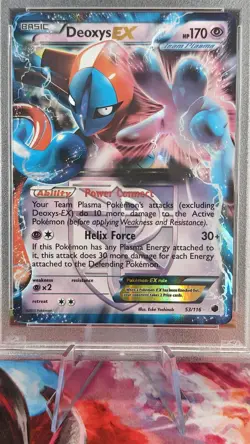 Deoxys EX 53/116 - Pokemon TCG Plasma Freeze - Graded Mint PSA 9 - Image 2