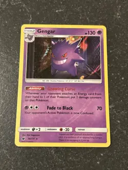 Pokemon Crimson Invasion Gengar 38/111 Holo RARE - Image 1