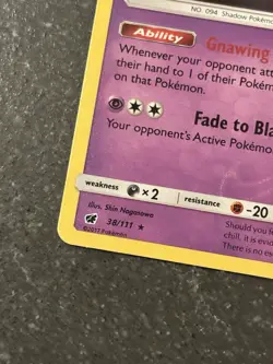 Pokemon Crimson Invasion Gengar 38/111 Holo RARE - Image 4