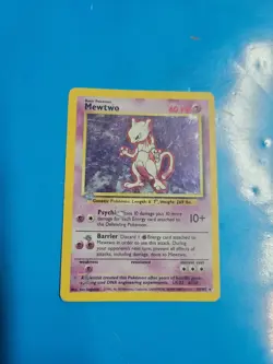 Pokemon Mewtwo TCG Base Set Holo Unlimited 10/102 - Image 1