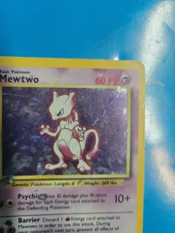 Pokemon Mewtwo TCG Base Set Holo Unlimited 10/102 - Image 2
