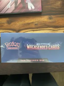 Pokemon Sammelkartenspiel Top-Trainer-Box Mega-Entwicklung Wachsendes Chaos DE - Image 2