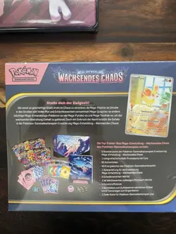 Pokemon Sammelkartenspiel Top-Trainer-Box Mega-Entwicklung Wachsendes Chaos DE - Image 5