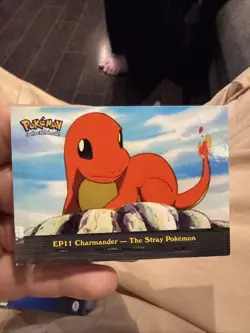 NM! Topps Pokemon Ep11 Charmander - The Stray Pokemon Blue Logo - Image 1