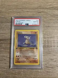 1999 Pokemon Jungle 1st Edition Cubone 50 PSA 10 GEM MINT - Image 1