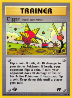 Digger (75/82) [Team Rocket 1st Edition] - Image 1
