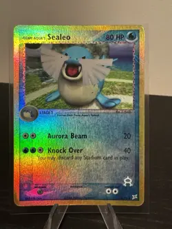 Team Aqua's Sealeo 31/95 EX Team Magma Vs Team Aqua Reverse Holo Pokemon MP - Image 1