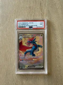 Pokemon TCG Salamence EX Card 187/159 Journey Together SIR, PSA 9 Mint - Image 2