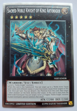 Yu-Gi-Oh! - Sacred Noble Knight of King Artorigus - NKRT-EN038 - Platinum Rare - Image 1