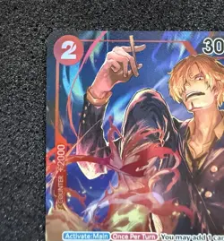 Pre Errata One Piece Romance Daw Sanji Parallel Alt Art R OP01-013 Card English - Image 2