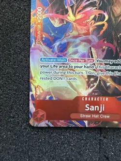Pre Errata One Piece Romance Daw Sanji Parallel Alt Art R OP01-013 Card English - Image 4