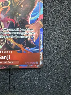 Pre Errata One Piece Romance Daw Sanji Parallel Alt Art R OP01-013 Card English - Image 5