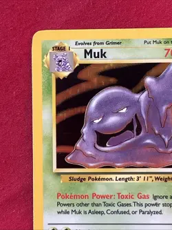 Muk 13/62 Holo Shiny Card Excellent Condition Pokemon (T73) - Image 3