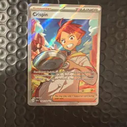 Pokemon TCG Trainer Crispin 164/142 Stellar Crown Ultra Rare Holo Card - Image 1