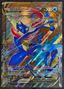 Pokemon TCG Greninja V-Union Holo Card Set of 4 SWSH Promo Cards SWSH155-158 - Image 1