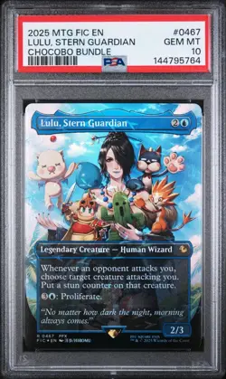 PSA 10 MTG FINAL FANTASY COMMANDER 0467 LULU, STERN GUARDIAN CHOCOBO TRACKS - Image 1