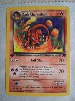 Dark Charmeleon 32/82 Team Rocket 1st Edition Non-Holo Vintage WOTC Pokemon TCG - Image 1