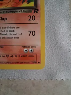 Dark Charmeleon 32/82 Team Rocket 1st Edition Non-Holo Vintage WOTC Pokemon TCG - Image 5