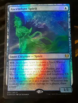 Ascendant Spirit FOIL , Kaldheim , Near Mint , MTG , FREESHIPPING - Image 1