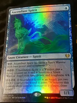 Ascendant Spirit FOIL , Kaldheim , Near Mint , MTG , FREESHIPPING - Image 2