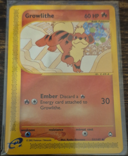 The Pokemon Company Growlithe 51/147 Aquapolis Common Regular English 60 HP - Image 1