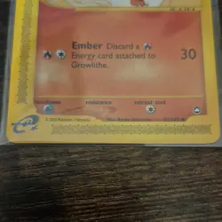 The Pokemon Company Growlithe 51/147 Aquapolis Common Regular English 60 HP - Image 3
