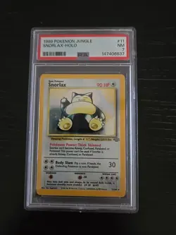 1999 Pokemon Jungle #11 Snorlax Holo PSA 7 - Image 1