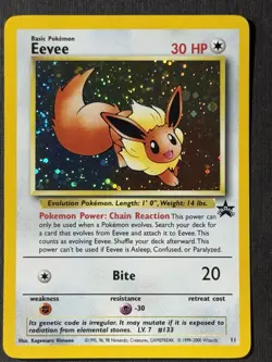 SWIRL 🌀 Eevee #11 | Black Star Promo | Holo Rare | Pokemon Card | WOTC LP - Image 1