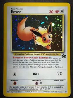 SWIRL 🌀 Eevee #11 | Black Star Promo | Holo Rare | Pokemon Card | WOTC LP - Image 3