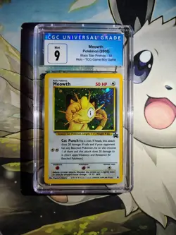 Meowth Gameboy Black Star Promo Holo 10 Blue Label CGC 9 Mint Pokemon Game Boy - Image 1