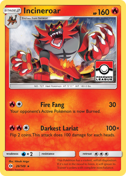 Incineroar (26/149) [Sun & Moon: Base Set] - Image 1